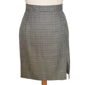 Fashion Bug Beige/Brown Houndstooth Skirt Fits 16